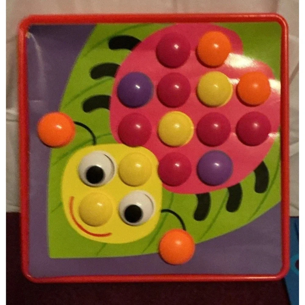 Little Hands Button Art And Lauri Foam Peg Puzzles,‎ Large Lot